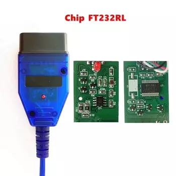 Для VAG 409 KKL OBD2 диагностический кабель работает для Audi/Seat/VW/Skoda для VAG-KKL 409 с чипом FTDI FT232RL/+9241A