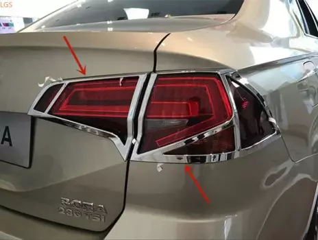 Для Volkswagen Bora 2016-2018 ABS Chrome перед рамкой фары задний фонарь декоративная рамка защита автомобильные аксессуары