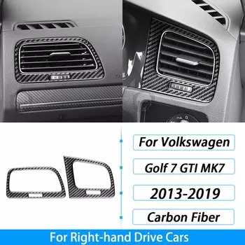 Для Volkswagen Golf 7 GTI MK7 2013-2019 углеродное волокно, переключатель передач, воздуховыпускное отверстие, подъемник окна, приборная панель, костюм, отделка салона автомобиля, наклейка