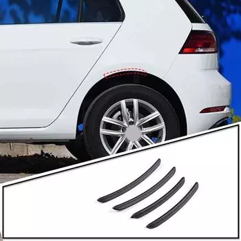 Для Volkswagen Golf 8, автомобильные крылья, брызговики, арочные колеса, полоски для бровей, губ, наклейка, отделка из АБС-пластика, черные внешние аксессуары