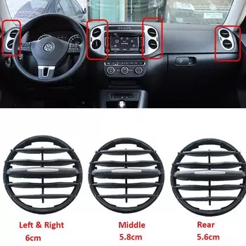 Для Volkswagen Tiguan 2009-2017 салон автомобиля, кондиционер, розетка, вентиляционное отверстие, приборный стол, раздвижная складная арматура, выбор