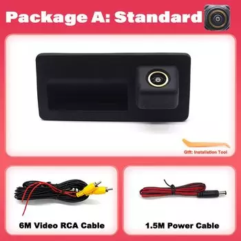 Для Volkswagen Tiguan I 5N B7 2007 2008 2009 2010 2011 2012 ~ 2016 2017 HD Автомобильная ручка багажника Камера заднего вида CCD ночного видения