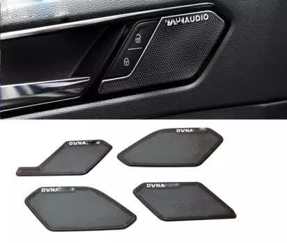 Для Volkswagen Tiguan MK2 LHD 2017 2018 внутренняя звуковая крышка автомобильного интерьера динамика декоративные молдинги крышка стикер отделка украшение
