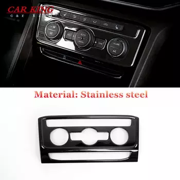 Для Volkswagen VW Atlas Teramont 2017-2020 автомобильный центр управления кондиционером ручка панели из нержавеющей стали автомобильные аксессуары