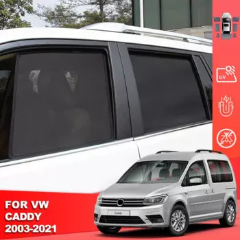 Для Volkswagen VW Caddy MK3 2003-2021 Магнитный автомобильный солнцезащитный щиток для лобового стекла, шторка для бокового окна, солнцезащитный козырек