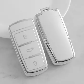 Для Volkswagen VW CC Passat B6 B7 3C чехол для ключей с дистанционным управлением, защита для брелока, аксессуары для салона автомобиля