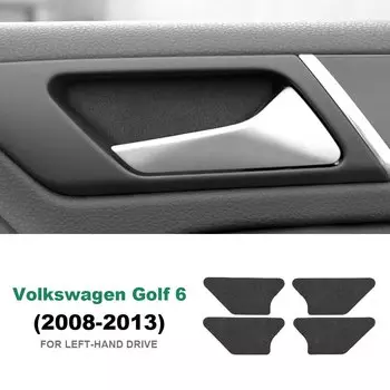 Для Volkswagen Vw Golf 6 Gti R Mk6 2008 2009 2010 2011 2012, итальянская замшевая Автомобильная дверная чаша, внутренняя отделка