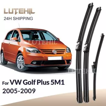 Для Volkswagen VW Golf Plus 5M1 2005-2009 2006 стеклоочиститель передние и задние щетки стеклоочистителя лобовое стекло щетки для окон 28 "+ 28" + 13"