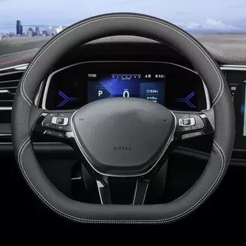 Для VOLKSWAGEN VW Jetta VA3 VS5 VS7 2019-2023 2024 чехол рулевого колеса автомобиля ультратонкие кожаные аксессуары для интерьера