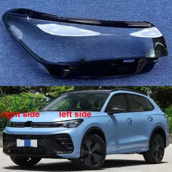 Для Volkswagen VW Tiguan L 2024, корпус фары, прозрачная маска, чехол для фары, плексиглас, замена оригинальных линз