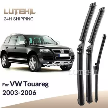 Для Volkswagen VW Touareg 2003-2006 2004 2005 дворники передние и задние щетки стеклоочистителя лобовое стекло щетки для окон 26 "+ 26" + 14"