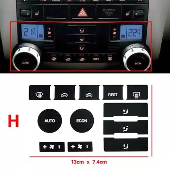 Для Volkswagen VW Touareg 2004 2009, рулевое колесо, фара, зеркало, окно, меню, CD, аудио, переключатель переменного тока, кнопка ремонта, наклейка, наклейка