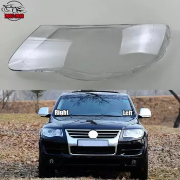 Для Volkswagen VW Touareg 2007-2010 стеклянные лампы головного света, корпус фары, прозрачный абажур, крышка фары, водонепроницаемые маски