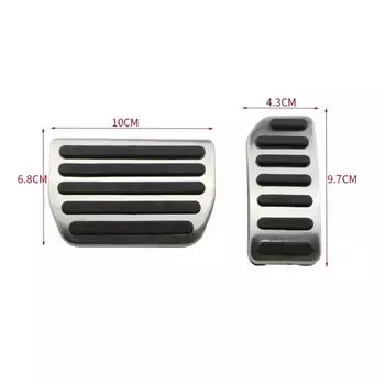 Для Volvo S60 S60L V60 XC60 XC70 V70 S80 S80L подставка для ног из нержавеющей стали педаль газа и тормоза противоскользящая накладка на MT