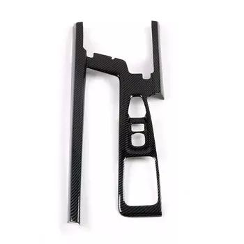 Для Volvo S90 V90 2017-2023 ABS хромированная внутренняя панель коробки передач из углеродного волокна, задняя крышка выхода вентиляционного отверстия, отделка автомобильных аксессуаров