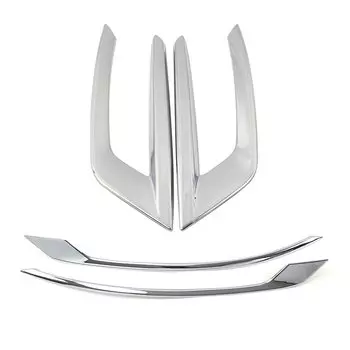 Для Volvo XC60 2018-2022 хромированная передняя противотуманная фара, задняя противотуманная фара, накладка, рамка из АБС-пластика, внешнее украшение