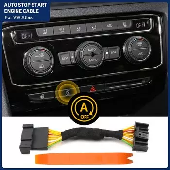 Для VW Atlas автоматический запуск и остановки системы двигателя, вилка управления, 6-контактный автомобильный адаптер для остановки и остановки