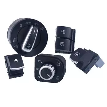 Для VW Eos Golf MK5 MK6 GTI Scirocco Polo Rabbit 2-дверные оконные фары, переключатель зеркала заднего вида