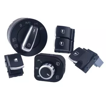 Для VW Eos Golf MK5 MK6 GTI Scirocco Polo Rabbit 2 дверные оконные фары автомобильный переключатель зеркала заднего вида