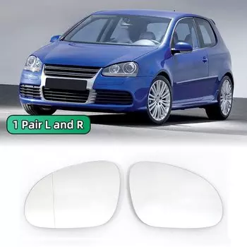 Для Vw Golf 5 Mk5 2003-2008 Jetta Passat B6 2006-2009 левая и правая дверь с подогревом, зеркало заднего вида, стекло, пластина заднего вида