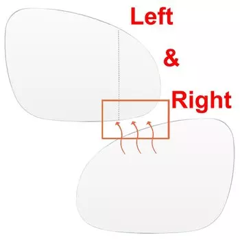 Для VW Golf 5 MK5 Jetta Passat B6 2006-2009 Левая Правая дверь боковое зеркало с подогревом стекло LH RH наружная линза Прозрачная с пластиной