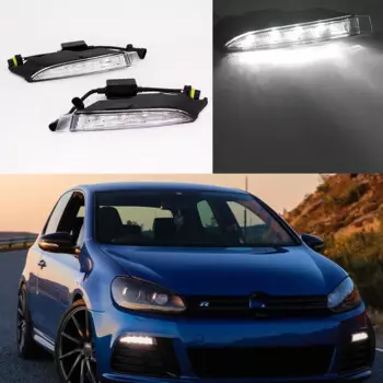 Для VW Golf 6 MK6 R20 2009 2010 2011 2012 2013 Автомобильный светодиодный светильник, новый светодиодный дневный ходовой светильник DRL
