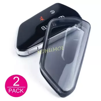 Для VW Golf GTI R MK8 ID.3 ID.4 Seat Leon Tarraco Ateca Cupra Born черный прозрачный автомобильный брелок для ключей, чехол-держатель, аксессуары