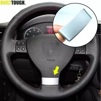 Для VW Golf MK5 Plus 5 GTI Passat B6 3C Eos Jetta Touran хромированная эмблема на руль, наклейка, автомобильные аксессуары