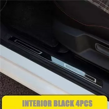 Для VW GOLF MK7 MK 7 7,5 защита порога из нержавеющей стали, накладка на педаль, накладки на порог, модификация автомобильных аксессуаров