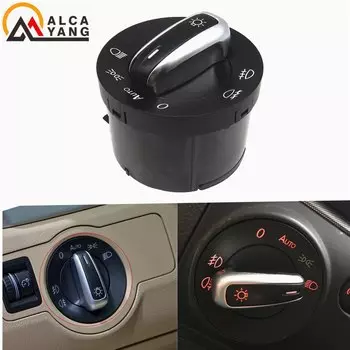 Для VW Golf MK 5 6 Plus Jetta 3 Touran Tiguan Caddy Passat B6 CC RABBIT 5ND941431B 5ND941431B хромированный переключатель противотуманной фары