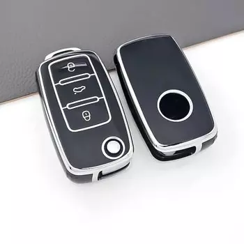 Для VW Golf Polo Bora Beetle Tiguan для SKODA Fabia Superb для SEAT Leon Toledo Altea Ibiza Чехол для дистанционного брелока из ТПУ