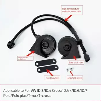 Для VW ID.4 Cross/ID.4 X 2021-Pre автомобильные динамики с рогом улитки, твитер с высоким басом, водонепроницаемый свисток, аксессуары