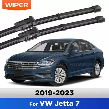 Для VW Jetta 7 MK7 A7 2019-2023 стеклоочиститель с левым рулем, передние щетки стеклоочистителя, лобовое стекло, щетки от дождя, 24 "+ 19"