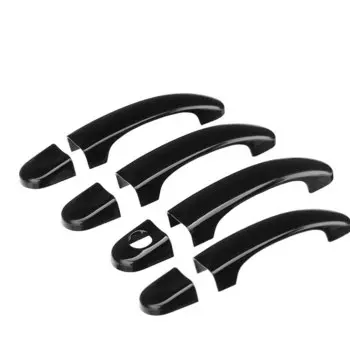 Для VW Jetta MK5/VW Golf GTI Golf Plus 2006, 2007, 2008, 2009, 2010, глянцевая черная хромированная накладка на дверную ручку, аксессуары