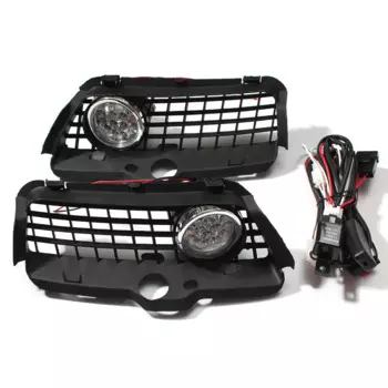 Для Vw Mk3 Golf Jetta 1992-1998 Решетка переднего бампера 6000K Белый светодиодный Drl Противотуманные фары Автомобильные аксессуары