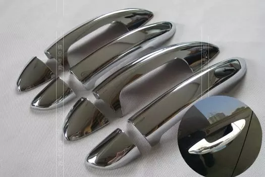 Для VW PASSAT B6 3C 2006 2007 2008 2009 2010 2011 Passat CC 2009-2012 хромированная накладка на дверную ручку автомобиля, аксессуары для стайлинга автомобиля