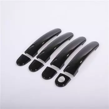 Для VW Polo 2010 2011 2012 2013 2014 2015 2016 2017 черные хромированные чехлы на дверные ручки автомобиля автомобильные аксессуары Стайлинг наклейки