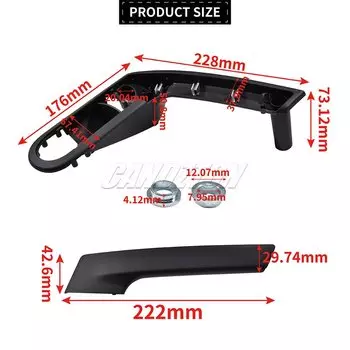 Для VW POLO 6N 6N2 1999-2002 6N 0867179 E 6N 0867180 E 6N 0867197 Б 6Н 0867198 B Ручка внутренней двери автомобиля с фиксирующей крышкой