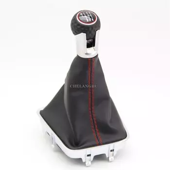 Для VW Tiguan 2012 2013 2014 2015 2016 2017 2018 автомобильный Стайлинг 6 скоростей Рычаг переключения передач с искусственной загрузкой