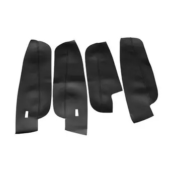 Для VW Tiguan 2017 2018 2019 4 шт. кожаная внутренняя дверная ручка из микрофибры, подлокотник, панель, защитная накладка