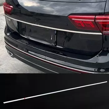 Для VW Tiguan TiguanL2020-2017 задняя отделка двери багажника, внешние молдинги, аксессуары из нержавеющей стали, автоматическая защита задней двери