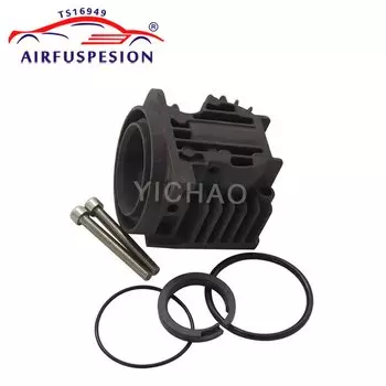 Для VW Touareg Cayenne A6 C6 Q7 L322 комплекты для ремонта насоса воздушного компрессора головка блока цилиндров + поршневые кольца + шатун + клапан 4L 0698007 A