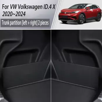 Для VW Volkswagen ID.4 X 2020 ~ 2024 2021 2022 перегородка для хранения багажника автомобиля, многофункциональный ящик для хранения, аксессуары для салона автомобиля