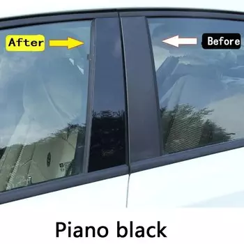 Для VW Volkswagen Passat B5 2002 2003 2004 2005 автомобильный ТПУ/глянцевый зеркальный столбик крышка двери отделка окна молдинговая наклейка