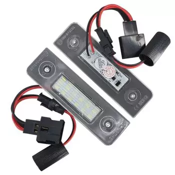 Для VW Volkswagen Skoda Octavia ll Facelift 2009 ~ 2012 СВЕТОДИОД CANBUS без ошибок номерной знак автомобиля лампа светильник лампы Белый @ 12 В