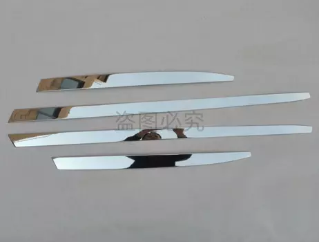Для VW Volkswagen Tiguan 2010-2011 2012 2013-2017 кузова, боковая защита от столкновений, декоративная яркая полоса, накладка, аксессуары