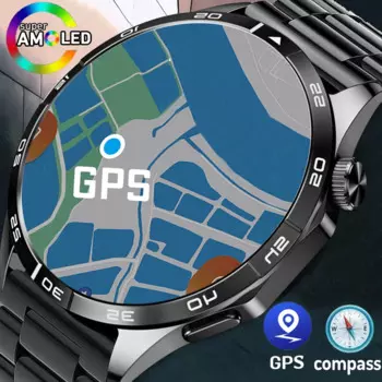 Для Watch 4 Smart Watch Мужчины Bluetooth Звонок 1,43 дюйма AMOLED 466*466 HD Экран Бизнес Часы IP68 Водонепроницаемый Smartwatch 2024 Новый