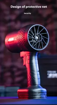 Для вентилятора Makita turbojet xl 140 000RMP жестокий вентилятор Третий турбинный вентилятор Струйный вентилятор Сильный вентилятор Ручной инструмент скорости ветра 140 м/с