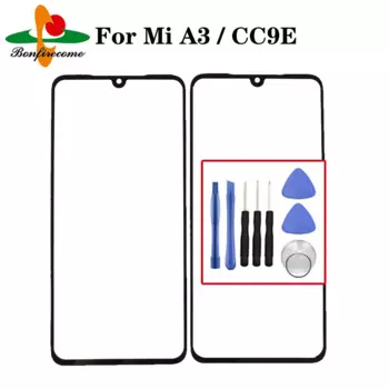 Для Xiaomi Mi A3 / CC9E LCD Передний сенсорный экран Стекло Замена внешнего объектива