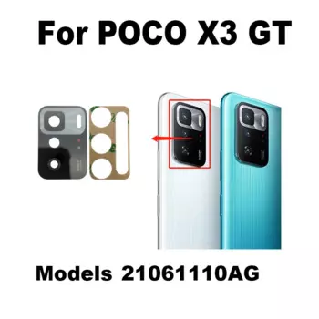 Для Xiaomi Poco X3 GT заднее стекло объектива камеры заднее стекло с рамкой клейкая наклейка